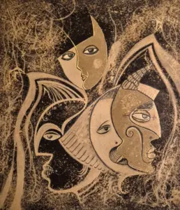 Painting with unknown title, George Volk