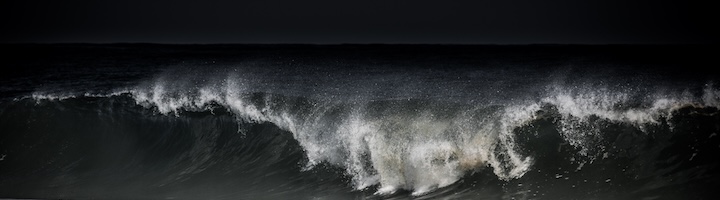 Dark waves at night